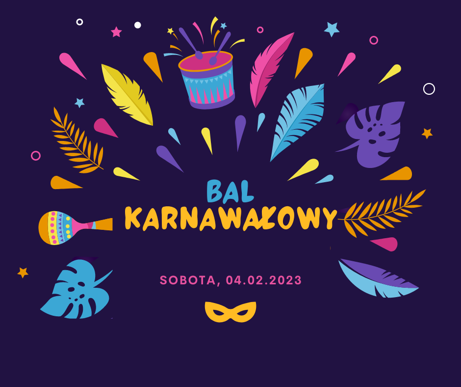 Zaproszenie na Bal karnawałowy